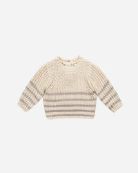 REX SWEATER || FOG STRIPE