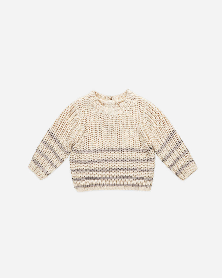 REX SWEATER || FOG STRIPE