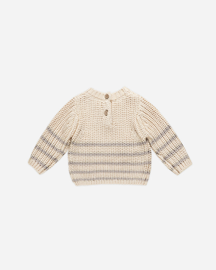 REX SWEATER || FOG STRIPE