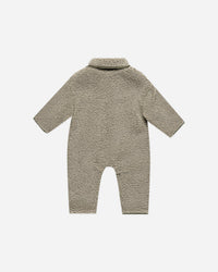 SHEARLING JUMPSUIT || OLIVE