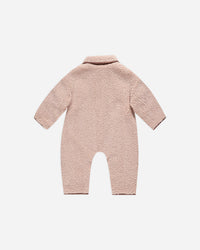 SHEARLING JUMPSUIT || BLUSH
