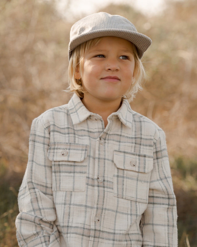 COLLARED LONG SLEEVE SHIRT || RUSTIC PLAID