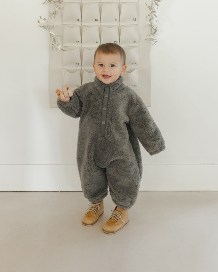 FUZZY WINTER JUMPSUIT || FOREST