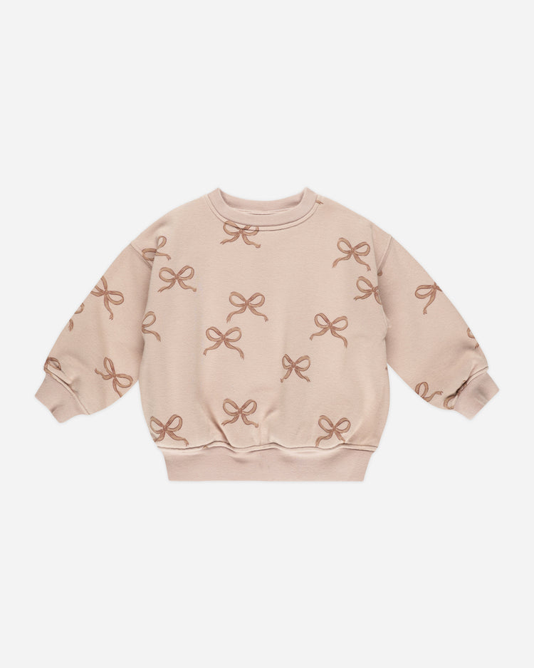 RELAXED SWEATSHIRT || BOWS