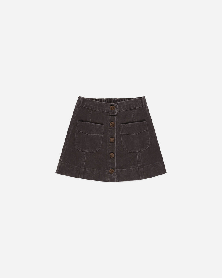 DENVER MINI SKIRT || WASHED BLACK