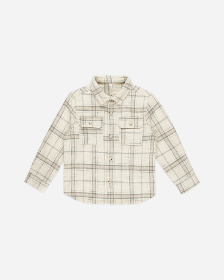 COLLARED LONG SLEEVE SHIRT || RUSTIC PLAID