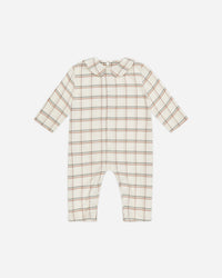 BABY PAJAMA ROMPER || HOLIDAY PLAID