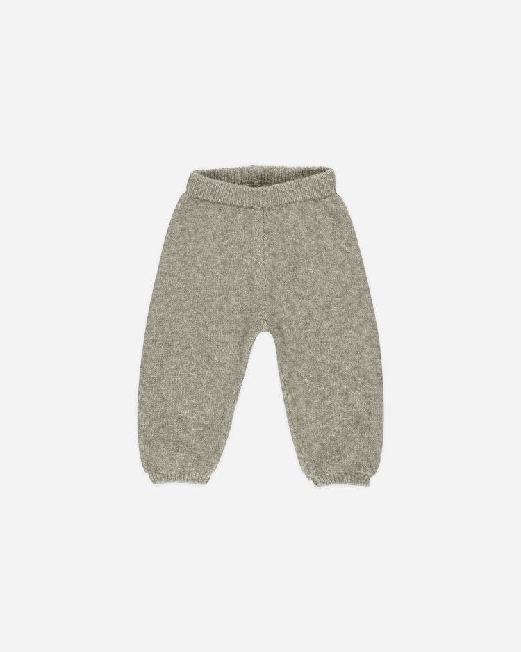 KNIT PANT || HEATHERED LAUREL