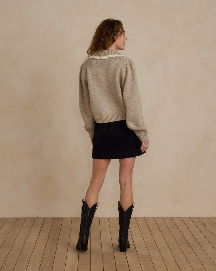 ALICE SWEATER | HEATHERED SAND