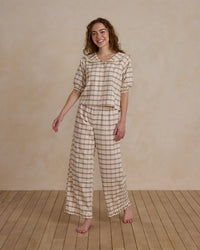 RUFFLE PAJAMAS | HOLIDAY PLAID