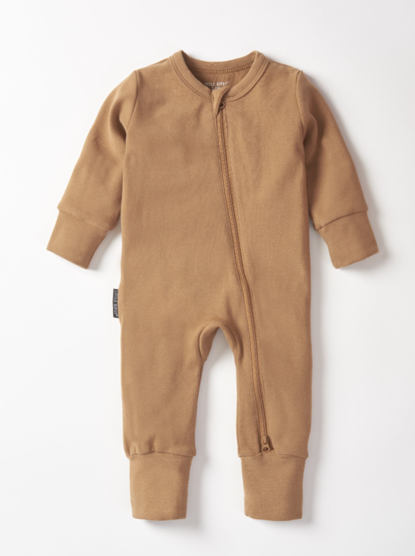 2-Way Zip Romper - Carmel