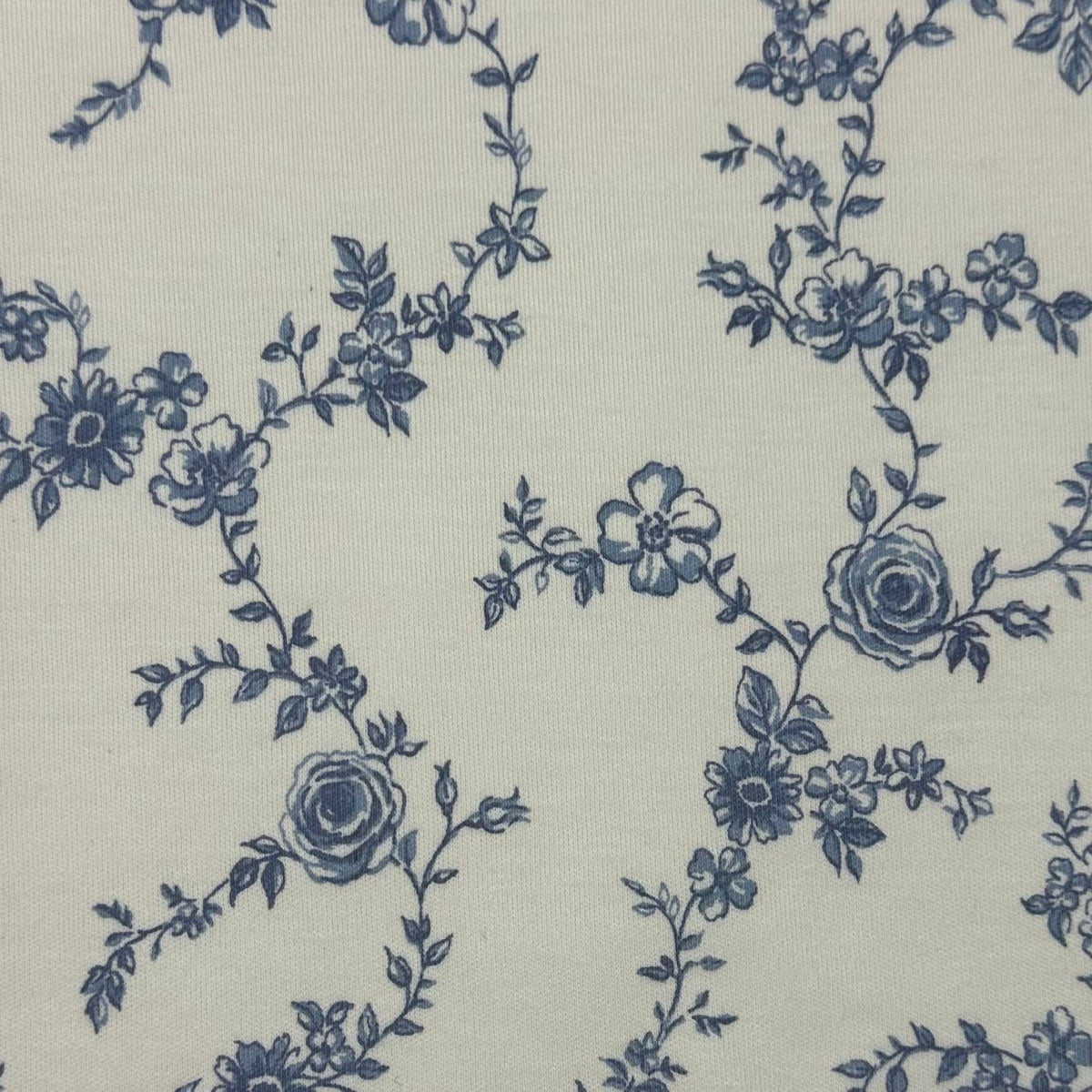 Organic Baby Peyton Footed Sleeper - Serena Floral / Rain