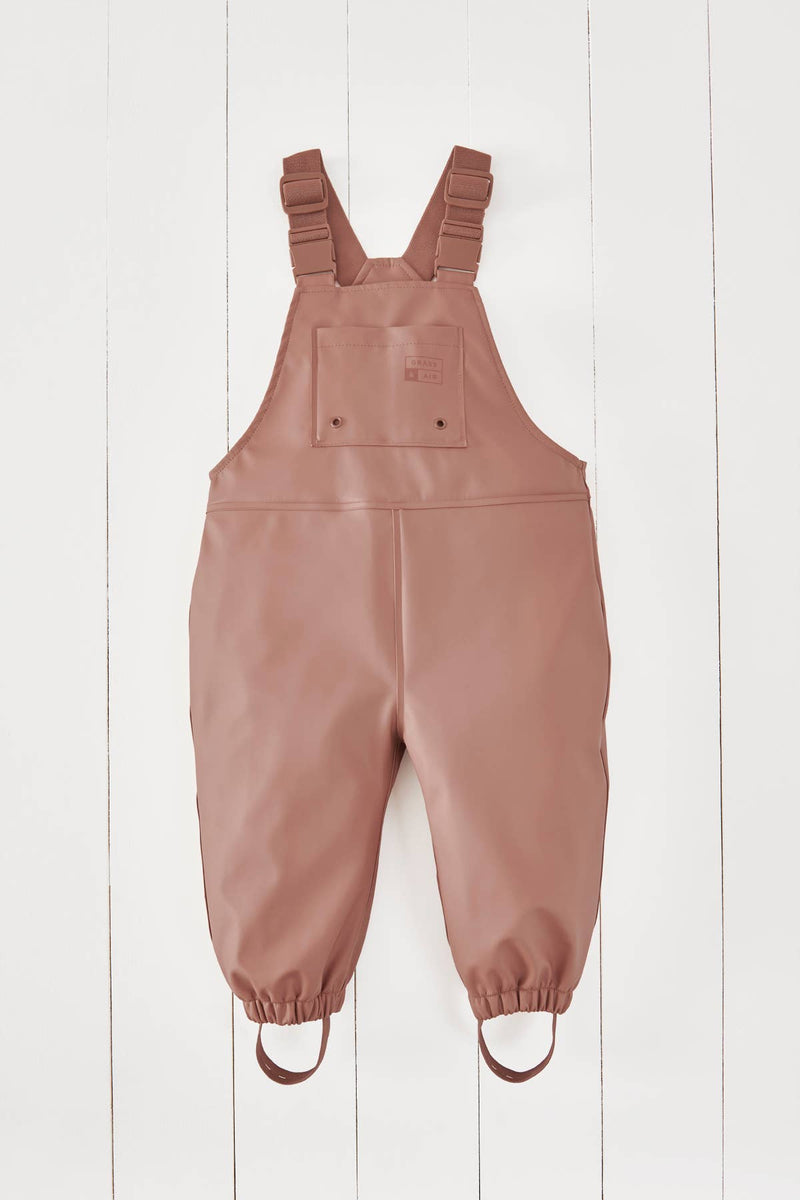 Rose Kids Waterproof Rain Dungarees