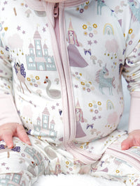 Once Upon A Time Bamboo Convertible One-Piece Baby Pajama