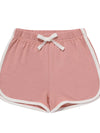 Dusty Rose Bamboo Terry Track Shorts