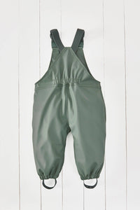 Khaki Kids Waterproof Rain Dungarees