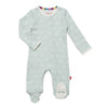 beep beep time for sleep organic cotton magnetic footie
