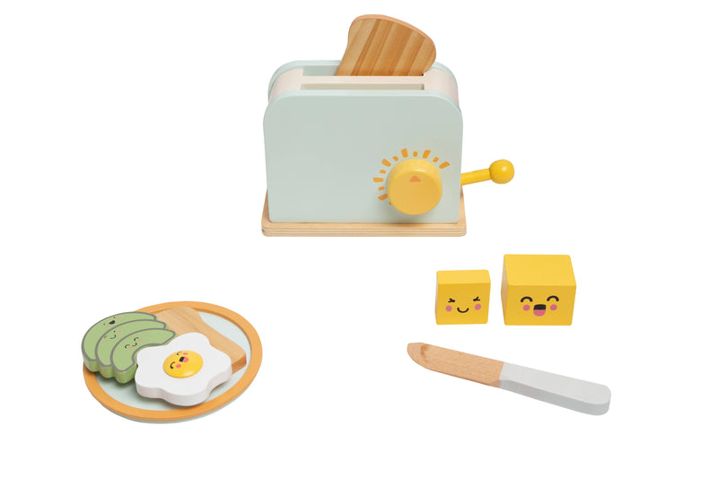 Brunch Time Wooden Toaster Set