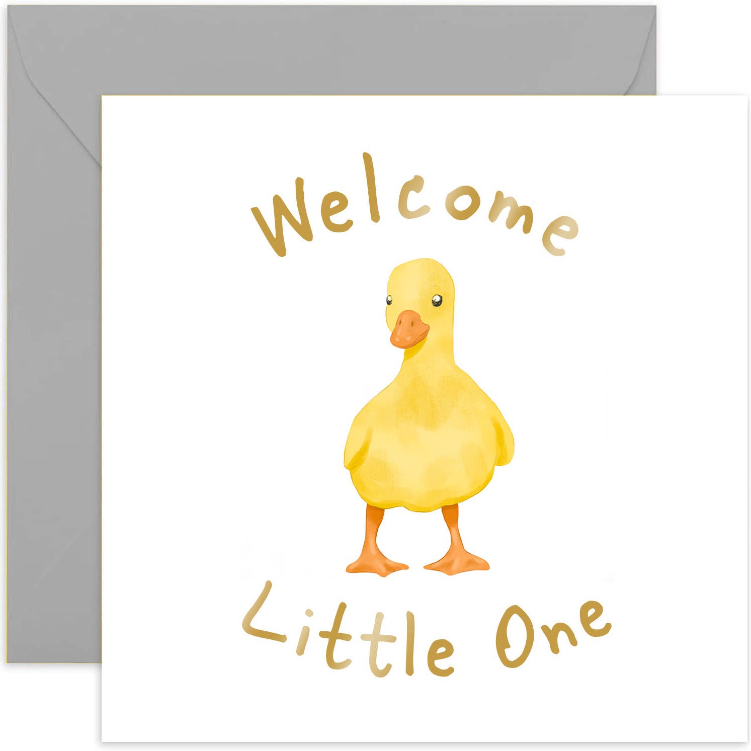 Welcome Little One Duck Chick - New Baby Card