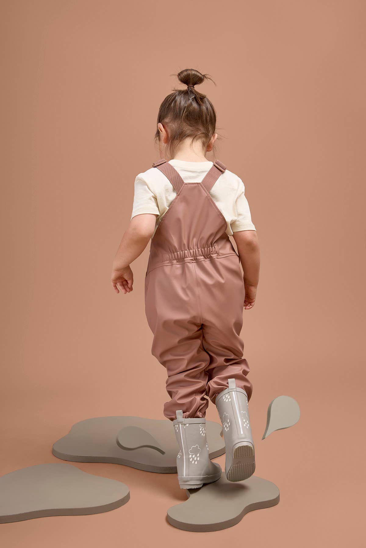 Rose Kids Waterproof Rain Dungarees