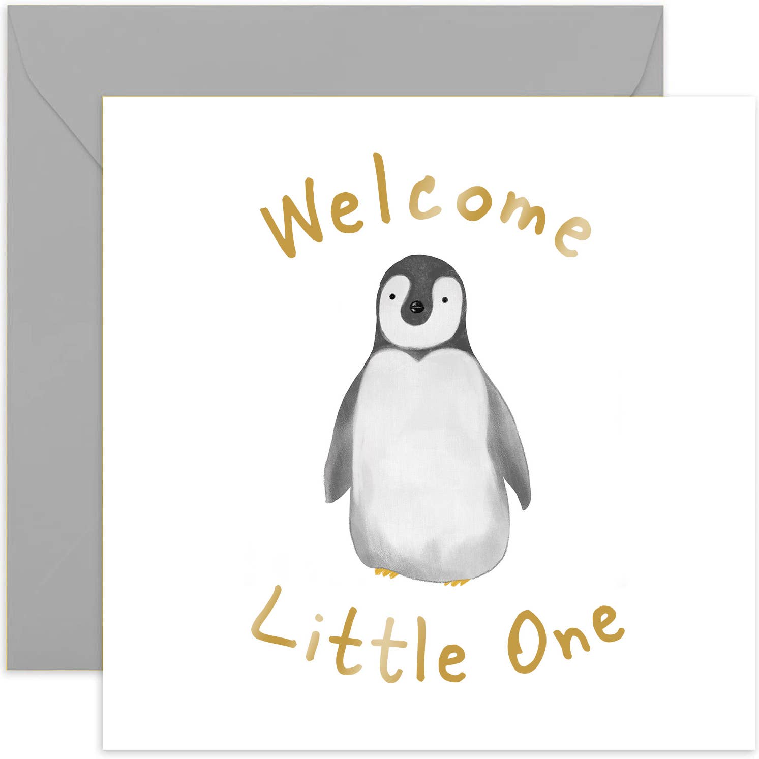 Welcome Little One Penguin Card - New Baby Card