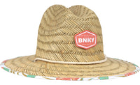 Coral Barney Patrol Straw Sun Hat