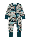 Baby Bamboo Pajamas - Convertible Sleeper  - Into the Wild