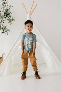 Boy's Short Sleeve Tee Bamboo-Born for Adventure