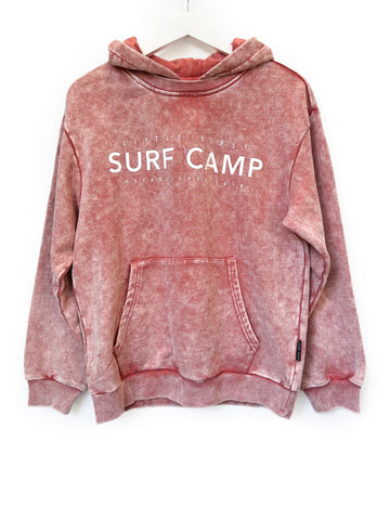Adult Surf Camp Hoodie - Red Wash