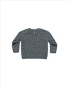 KNIT SWEATER || HEATHERED INDIGO