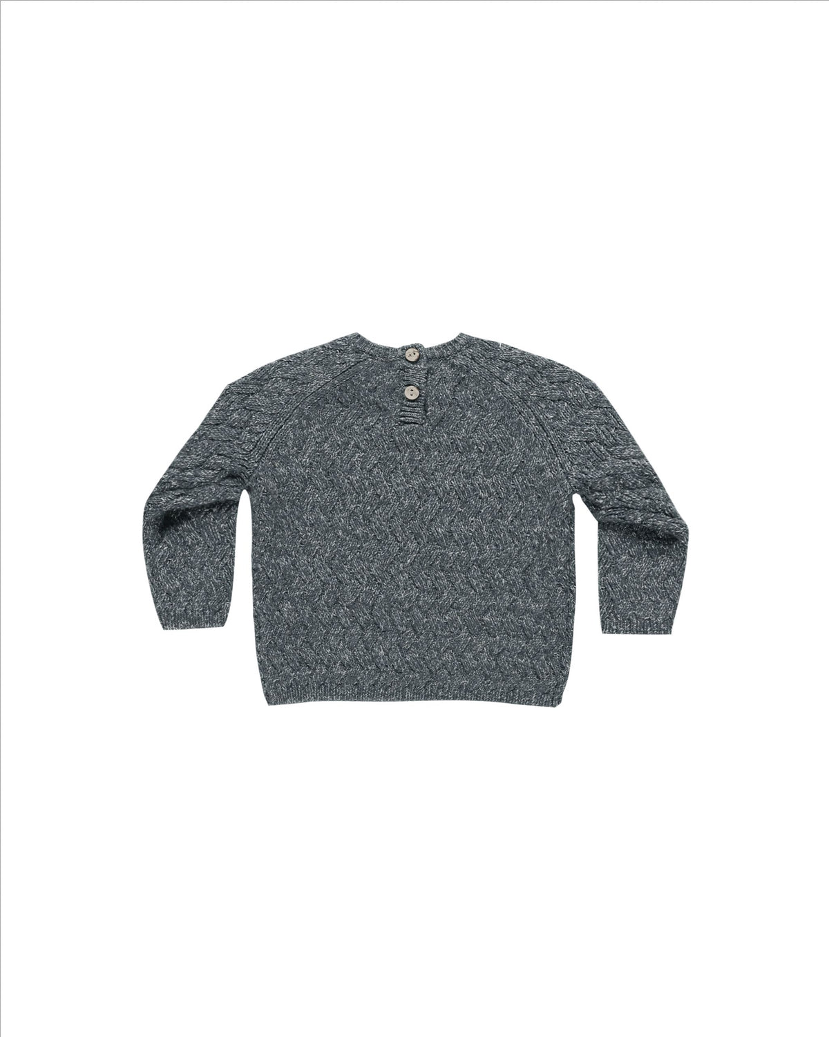 KNIT SWEATER || HEATHERED INDIGO