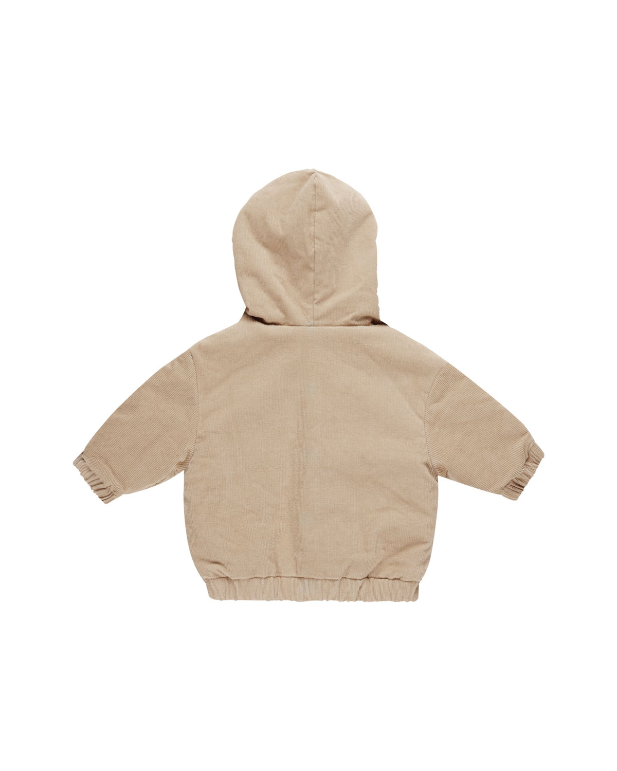 CORDUROY HOODED JACKET || LATTE