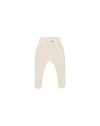 FOOTED KNIT PANT || NATURAL