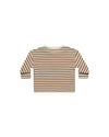 LONG SLEEVE HENLEY TEE || CINNAMON STRIPE