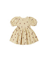 Waffle Babydoll Dress - Apples
