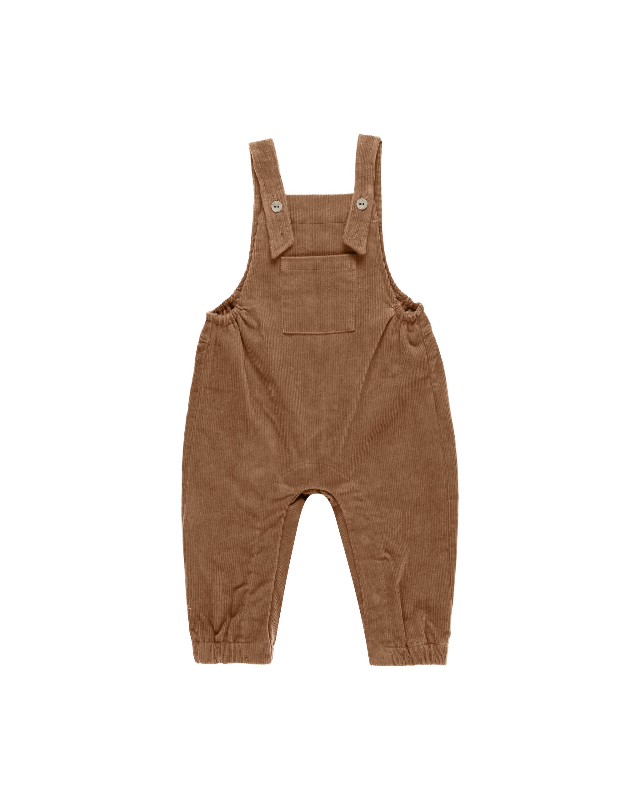 CORDUROY BABY OVERALLS || CINNAMON