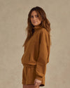 Women's Quarter Zip Pullover - Brass