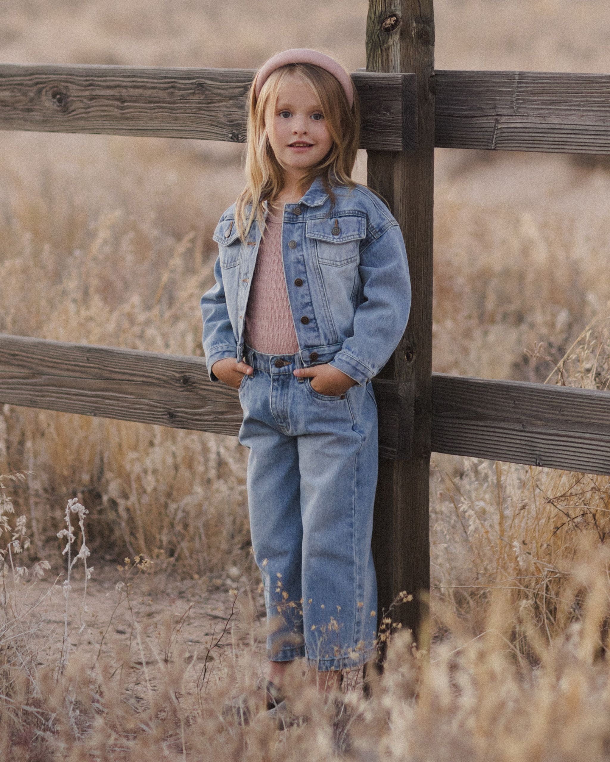 DENIM JACKET || LIGHT WASHED DENIM