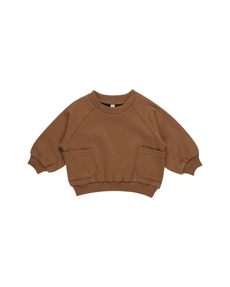 POCKET SWEATSHIRT || CINNAMON