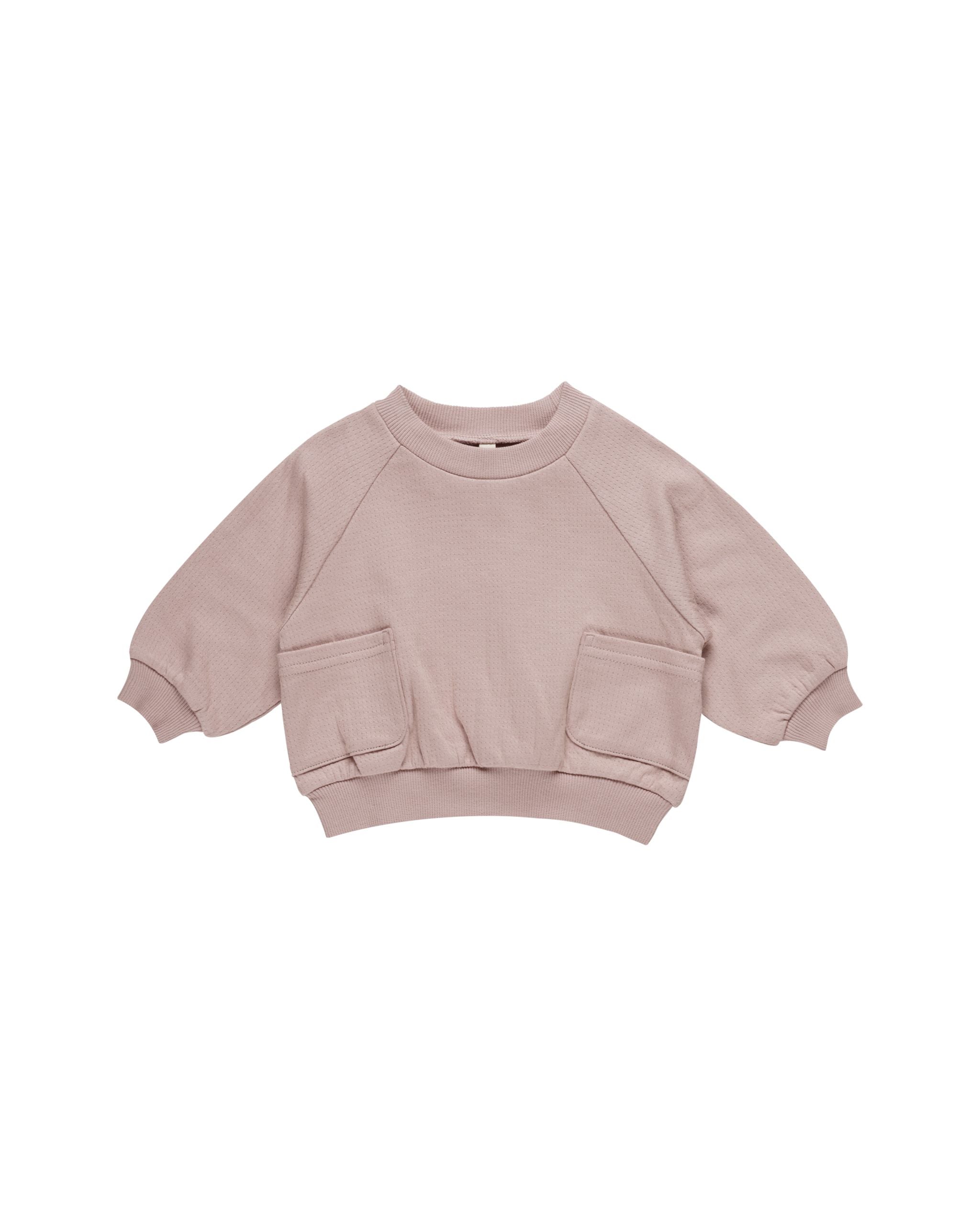 POCKET SWEATSHIRT || MAUVE