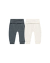 BABY PANT SET || INDIGO, IVORY