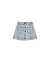 DENVER MINI SKIRT || LIGHT WASHED DENIM