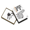 Wee Gallery Baby Animal art cards against white backdrop