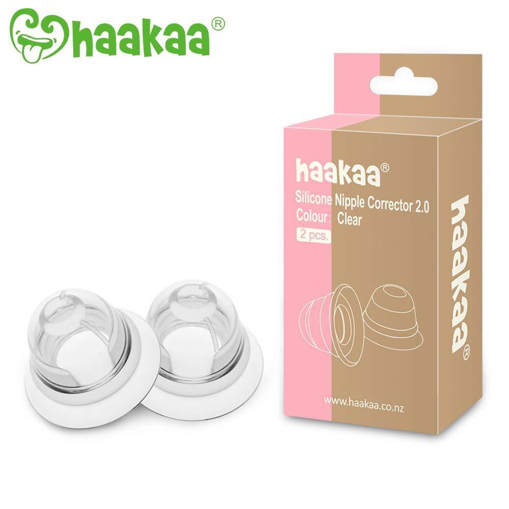 Haakaa Silicone Inverted Nipple Corrector, 2 pk