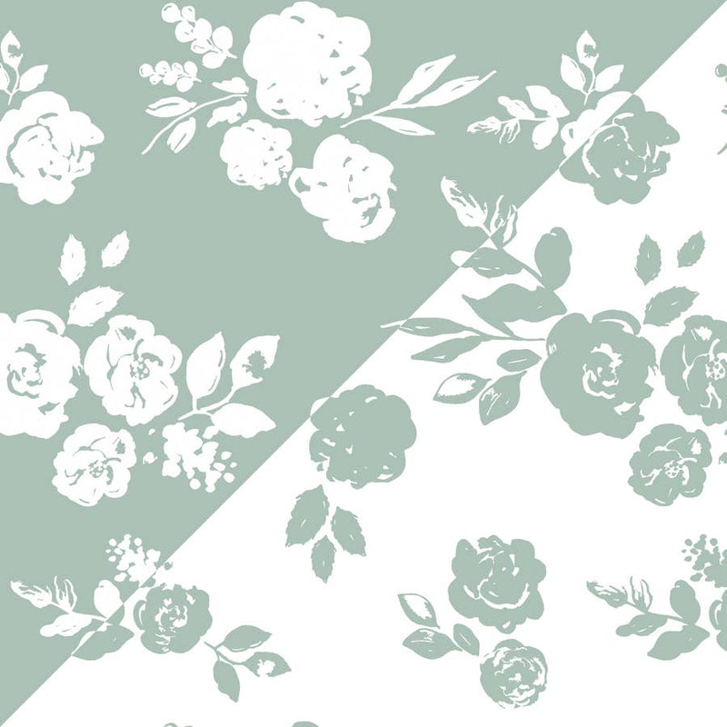 Vintage Floral/Modern Floral Classic Muslin Snuggle Blanket