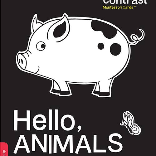 SmartContrast Montessori Cards: Hello, Animals