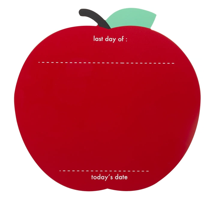 First and Last Day of School Reversible Apple Chalkboard Sign