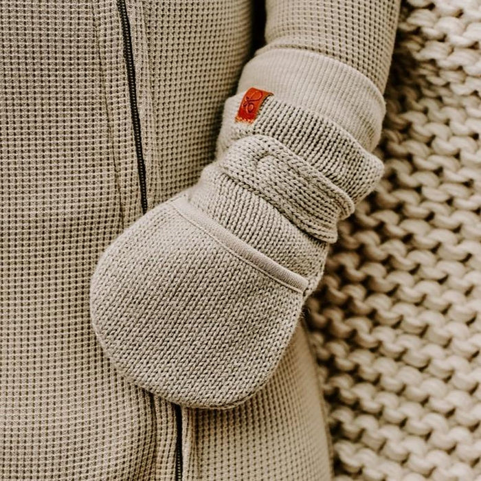 Organic Cotton Knit Stay-On Mitts