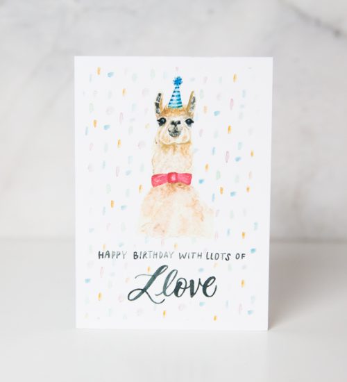 Birthday Llove - Greeting Card