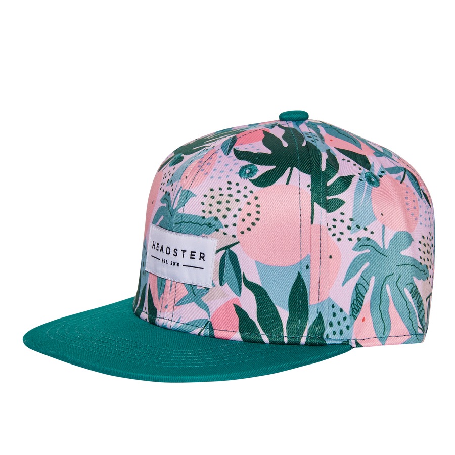 Headster Kids coral springs snapback hat against white backdrop